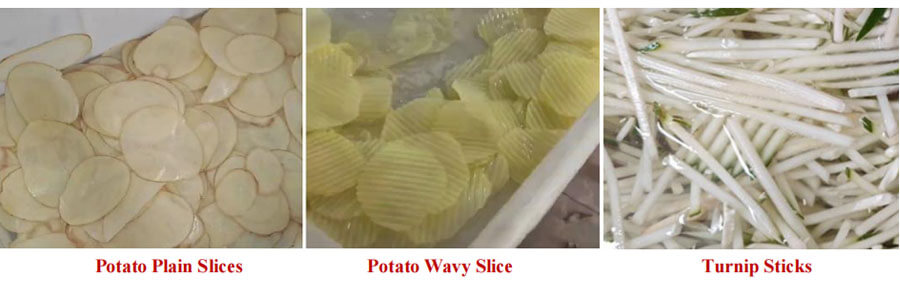 QD-2000 Large Potato Cutting Machine Various Potato Cutting Effect